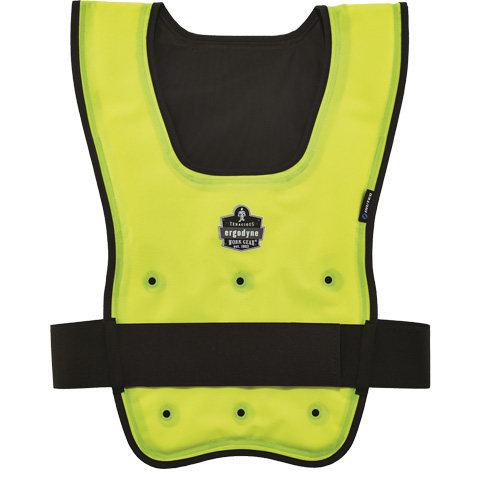 Veste refroidissante &agrave; &eacute;vaporation s&egrave;che &eacute;conomique Chill-Its 6687, Grand/T-Grand, Jaune lime haute visibilit&eacute; OSI Industrial Sales