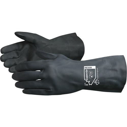 Chemstop Lined Chemical-Resistant Gloves, Size 7, 12" L, Neoprene, Flock-Lined Inner Lining, 30-mil OSI Industrial Sales
