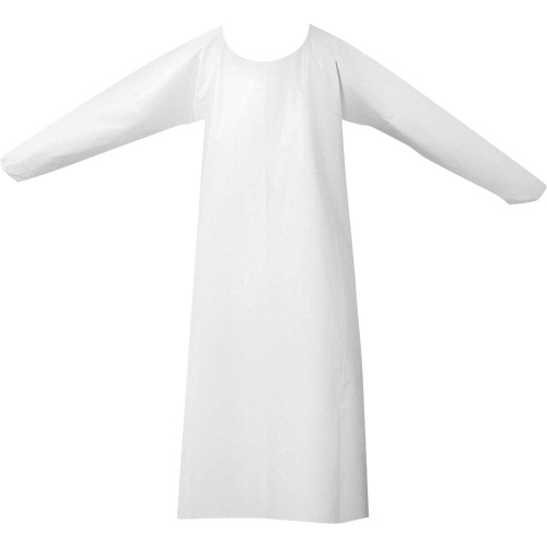 CoverMe Gowns, One Size, White, Polyurethane OSI Industrial Sales