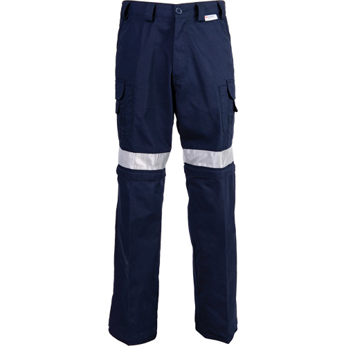 High Visibility Pants, Poly-Cotton, 36, Navy Blue OSI Industrial Sales