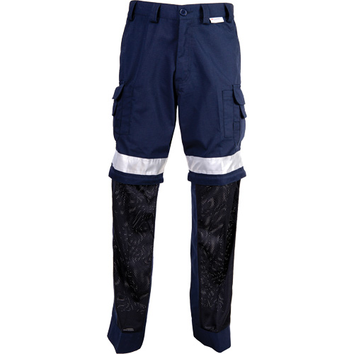 High Visibility Pants, Poly-Cotton, 36, Navy Blue OSI Industrial Sales