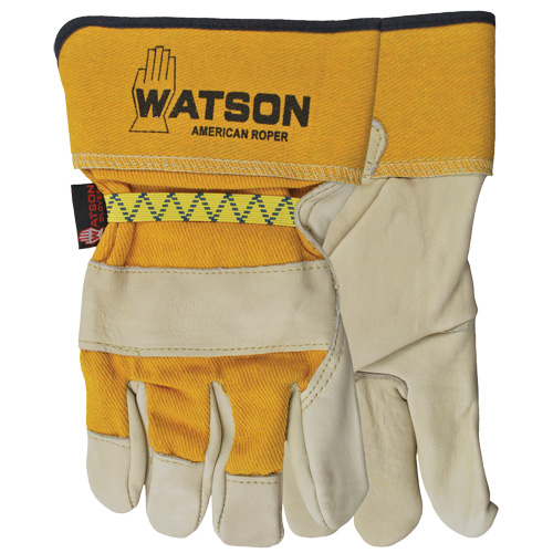 Gants pour cordeur American, T-Grand, Paume Cuir fleur de vache, Doubleure Coton OSI Industrial Sales