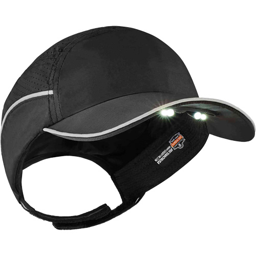 Skullerz&reg; 8965 Lightweight Bump Cap Hat with LED Lighting, Black OSI Industrial Sales