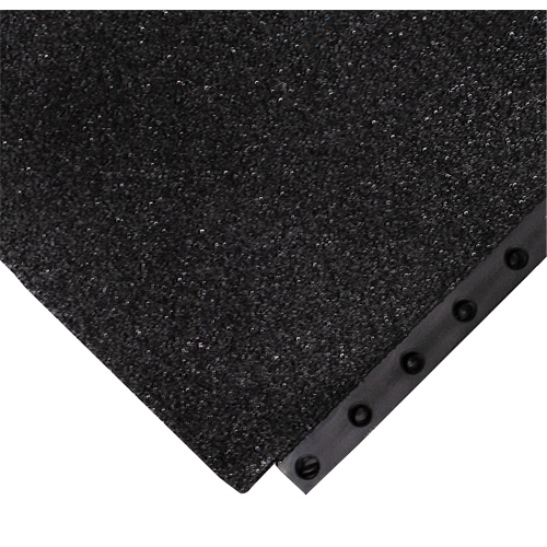 24/Seven&reg; Locksafe&reg; Anti-Fatigue Mat, Textured, 3' x 3' x 5/8", Black, Nitrile OSI Industrial Sales