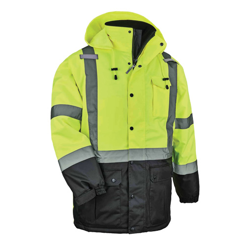 Parka thermique GloWear 8384 de Type R, Jaune lime haute visibilit&eacute;, Grand OSI Industrial Sales