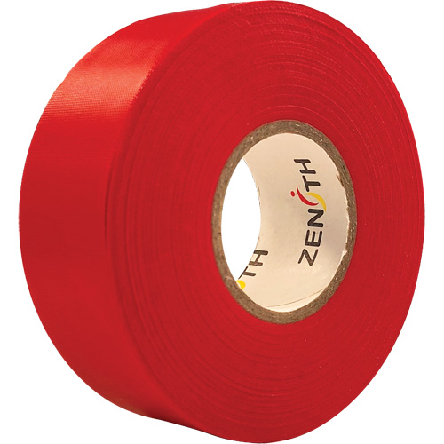 Ruban de signalisation, 1,1875" la x 164' lo, Rouge OSI Industrial Sales