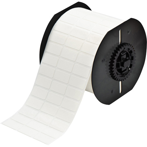 &eacute;tiquettes adh&eacute;sives repositionnables de s&eacute;rie B33, Vinyle, 1" lo x 0,5" h, Blanc OSI Industrial Sales