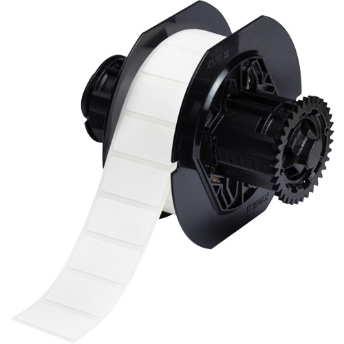 &eacute;tiquettes en tissu avec rev&ecirc;tement en polyamide B33, Nylon, 1,5" lo x 0,75" h, Blanc OSI Industrial Sales