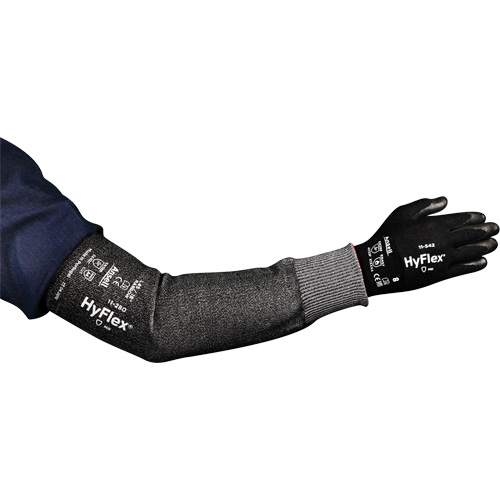 Manchon large r&eacute;sistant aux coupures HyFlex s&eacute;rie 11-280, Intercept, 12", ASTM ANSI niveau A4, Gris OSI Industrial Sales