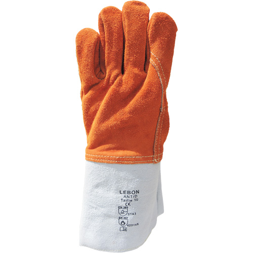 Lebon Heat Resistant Work Gloves, Leather, 10, Protects Up To 482° F (250° C) OSI Industrial Sales