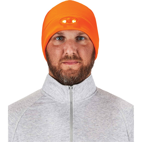 N-Ferno&reg; Skull Cap Beanie Hat with LED Lights, One Size, Black OSI Industrial Sales