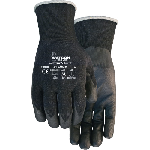 Gants r&eacute;sistants aux coupures Stealth Hornet, Taille Petit, Calibre 18, Rev&ecirc;tement Mousse de nitrile, Enveloppe en Fibre de verre/PEHP/Nylon/Spandex, ASTM ANSI niveau A4/EN 388 niveau 5 OSI Industrial Sales
