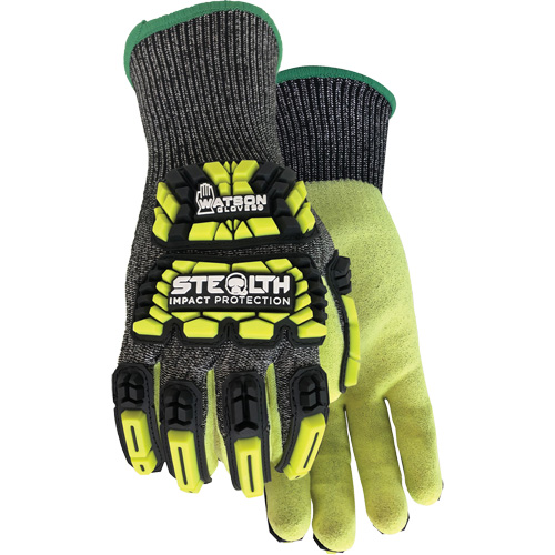 Gants r&eacute;sistants aux coupures et aux chocs Stealth Dog Fight, Petit, Paume en Fibre de verre/PEHP/Nylon/Spandex, Poignet Poignet en tricot OSI Industrial Sales