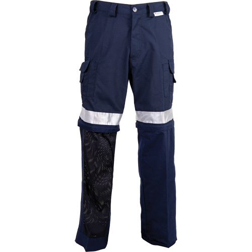 Pantalons ventil&eacute;s haute visibilit&eacute; toutes saisons, Poly-coton, 26, Bleu marine OSI Industrial Sales