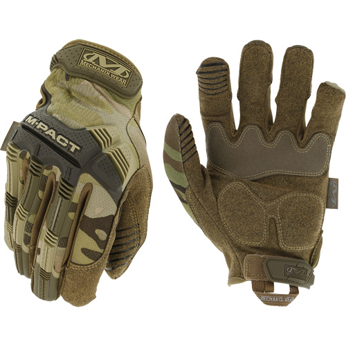 Gants antichocs tactiques MultiCam M-Pact, 8, Paume en Synth&eacute;tique, Poignet Boucle et crochet OSI Industrial Sales
