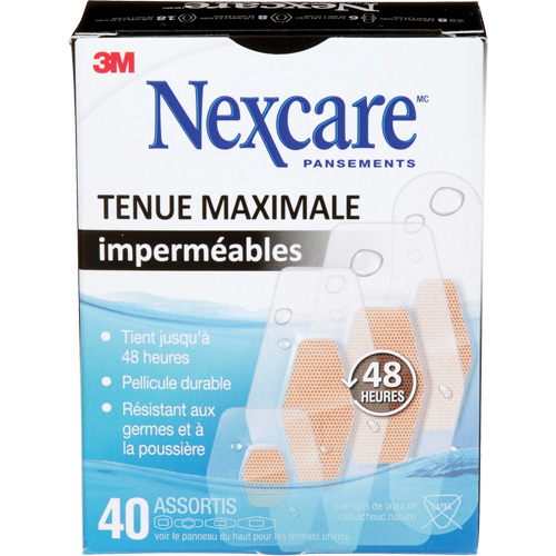 Nexcare Max-Hold Waterproof Bandages, Assorted, Plastic, Sterile OSI Industrial Sales