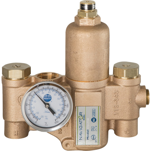 Robinet mitigeur thermostatique pour luminaires durgence Navigator EFX20, 30 gal./min OSI Industrial Sales