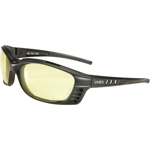 Uvex&reg; Livewire Safety Glasses with HydroShield Lenses, Amber Lens, Anti-Fog, ANSI Z87+/Meets/Exceeds CSA Z94.3 OSI Industrial Sales