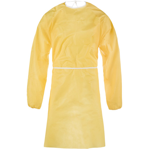 ChemMax&reg; 1 Gown, One Size, Yellow, Polyethylene/Polypropylene OSI Industrial Sales