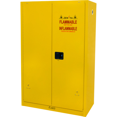 Flammable Storage Cabinet, 45 gal., 2 Door, 43" W x 65" H x 18" D OSI Industrial Sales