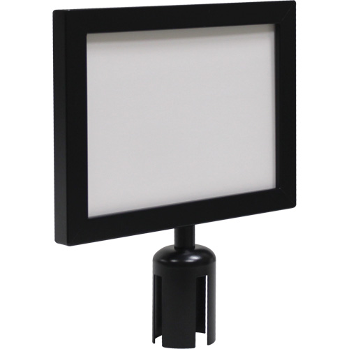 Sign Frame for Crowd Control Post, Black OSI Industrial Sales