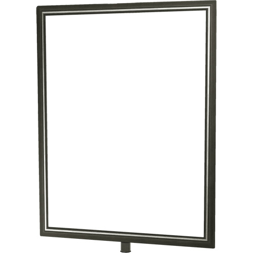 Heavy-Duty Vertical Sign Holder for Classic Posts, Satin Chrome OSI Industrial Sales