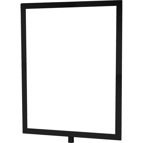 Porte-enseigne vertical robuste pour montant classique, Noir OSI Industrial Sales