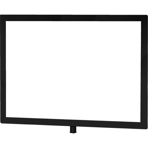 Heavy-Duty Horizontal Sign Holder for Classic Posts, Black OSI Industrial Sales