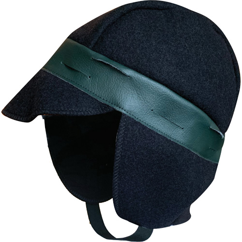 Safety Helmet Winter Liner, Sheep Lining, One Size, Navy Blue OSI Industrial Sales