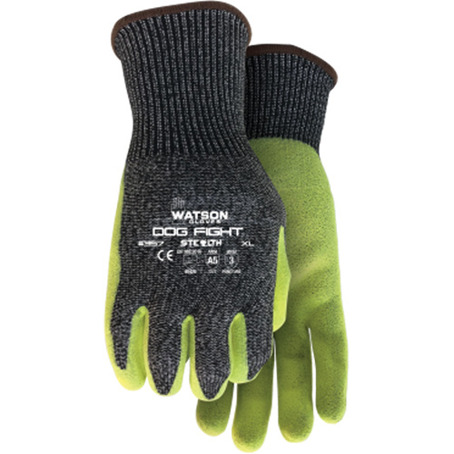 Gants r&eacute;sistant &agrave; la coupe Stealth Dog Fight, Taille Moyen, Rev&ecirc;tement Nitrile, Enveloppe en Fibre de verre/PEHP/Nylon/Acier inoxydable, ASTM ANSI niveau A5 OSI Industrial Sales