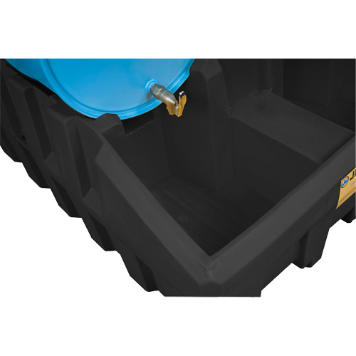 EcoPolyBlend Drum Management Base, 59" L x 49" W x 26" H, 66 US gal. Capacity OSI Industrial Sales