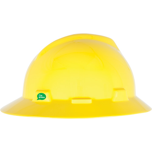 V-Gard&reg; GREEN Slotted Full Brim Hard Hat, Meets CSA Type 1, Ratchet Suspension OSI Industrial Sales