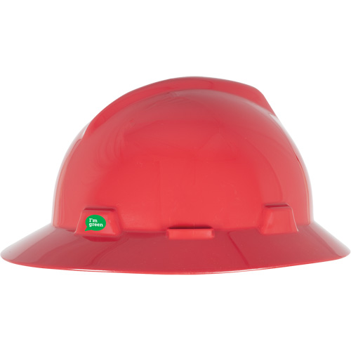 V-Gard&reg; GREEN Slotted Full Brim Hard Hat, Meets CSA Type 1, Ratchet Suspension OSI Industrial Sales
