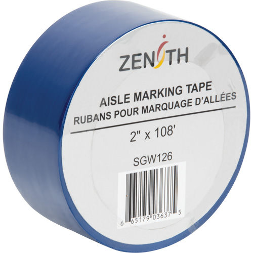 Aisle Marking Tape, 2" x 108', PVC, Blue OSI Industrial Sales