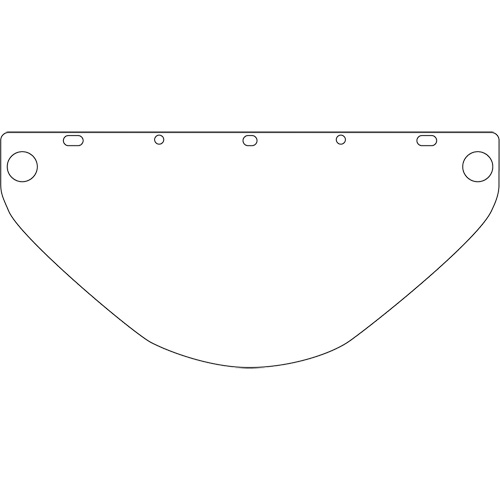 Dynamic Universal Fit Safety Visor, Polycarbonate, Clear Tint OSI Industrial Sales