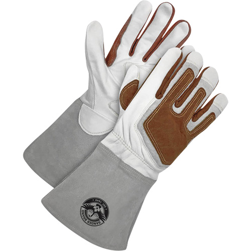 Gander Brand TIG Welder's Gloves with Heat Patch, Grain Goatskin, Size Small OSI Industrial Sales