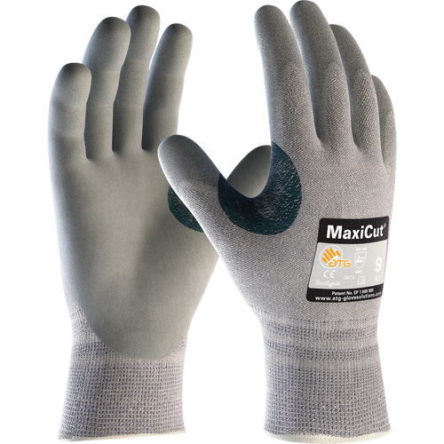 ATG MaxiCut&reg; 5 Seamless Knit Cut Resistant Gloves, Size X-Small, 13 Gauge, Foam Nitrile Coated, Dyneema&reg;/Nylon Shell, ASTM ANSI Level A4/EN 388 Level 4/EN 388 Level C OSI Industrial Sales