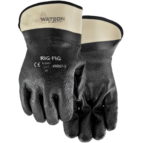 Rig Pig Gloves, One Size, Nitrile/PVC Coating, Jersey Shell OSI Industrial Sales