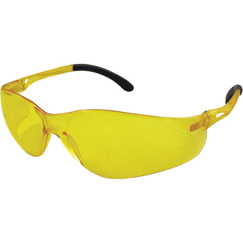 Lunettes de s&eacute;curit&eacute; Sen-Tec, Lentille Ambr&eacute;e, Anti-&eacute;gratignures, R&eacute;pond ou surpasse la norme CSA Z94.3 OSI Industrial Sales