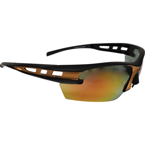 Mango Safety Glasses, Orange Mirror Lens, Meets/Exceeds CSA Z94.3 OSI Industrial Sales