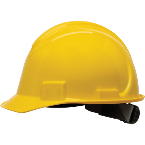 Casque de s&eacute;curit&eacute; &agrave; bord court North, R&eacute;pond aux normes CSA type 1, Suspension Rochet, Non ventil&eacute; OSI Industrial Sales