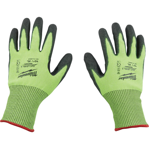 Gants &agrave; haute visibilit&eacute; enduits par trempage, Taille Petit, Calibre 15, Rev&ecirc;tement Polyur&eacute;thane, Enveloppe en Poly&eacute;thyl&egrave;ne, ASTM ANSI niveau A5 OSI Industrial Sales