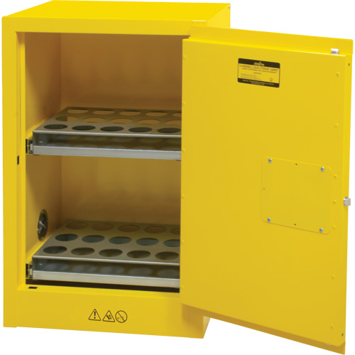 Flammable Aerosol Storage Cabinet, 12 gal., 1 Door, 23" W x 35" H x 18" D OSI Industrial Sales