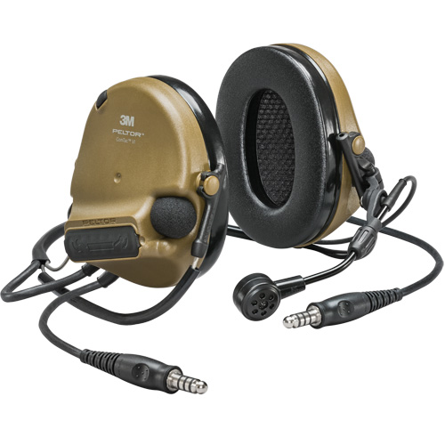Peltor ComTac VI NIB Dual Lead Headset, Neckband Style, 22 dB OSI Industrial Sales