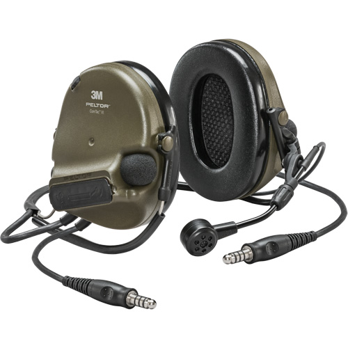 Peltor ComTac VI NIB Dual Lead Headset, Neckband Style, 22 dB OSI Industrial Sales
