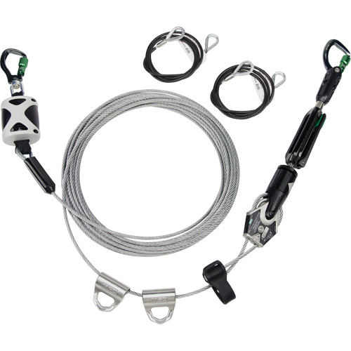 Temporary Horizontal Lifeline, Galvanized Cable OSI Industrial Sales