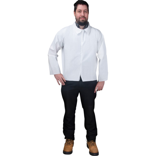 Disposable Shirt, Microporous, 2X-Large, White OSI Industrial Sales