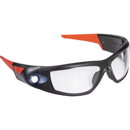SPG500 Rechargeable Inspection Beam Safety Glasses, Clear Lens, ANSI Z87+ OSI Industrial Sales