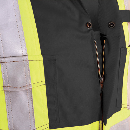 7702BK Combinaison ignifuge et r&eacute;sistant &agrave; l'arc &eacute;lectrique 88/12 FR-Tech, Taille 36, Noir, 9,7 cal/cm² OSI Industrial Sales