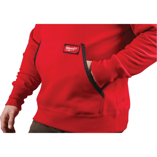 Chandail &agrave; capuchon lourd, Hommes, Petit, Rouge OSI Industrial Sales